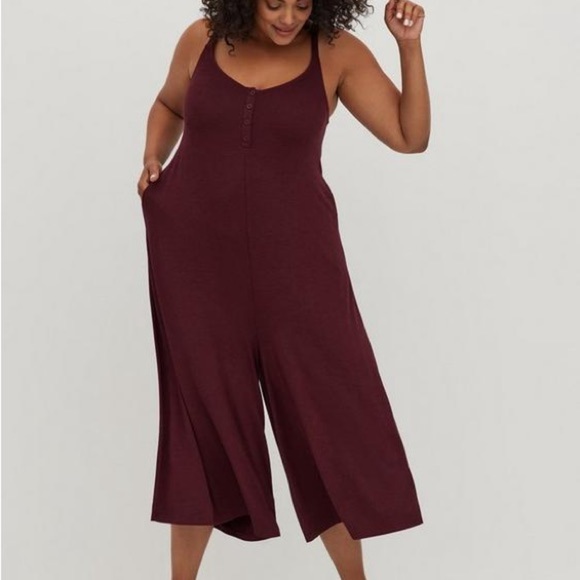 torrid Pants - [sz2/XL]Torrid Burgundy  Jumpsuit